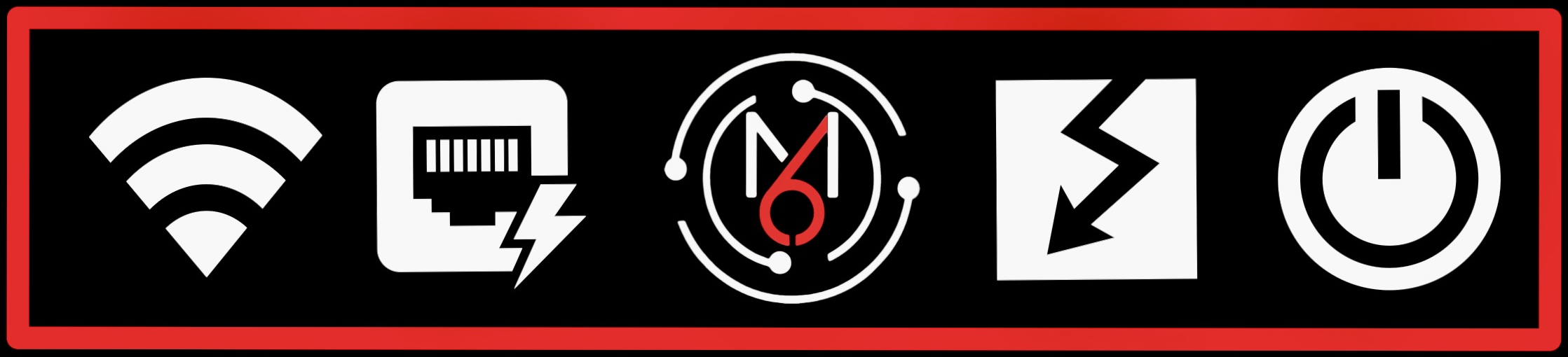 M6 Communications system status: powered ethernet, wireless, M6 core, electrical, power